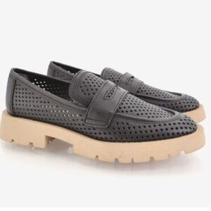Dolce Vita Womens Malila Perforated Chunky Loafers